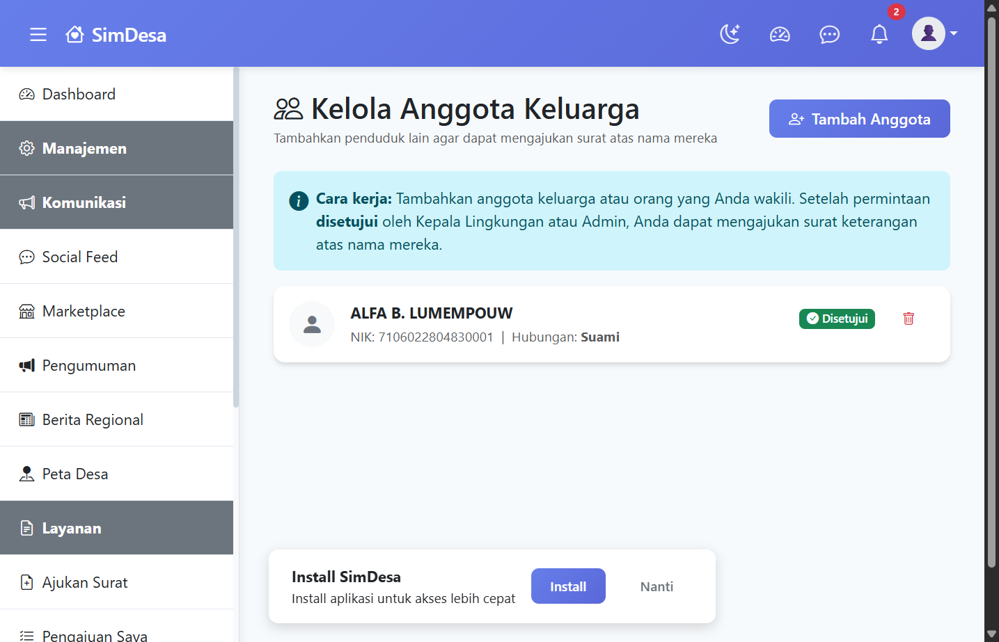 Anggota Keluarga